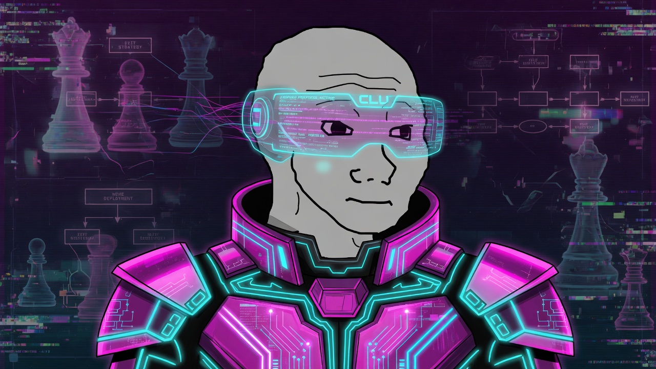 CLU in magenta Grid armor with tactical visor